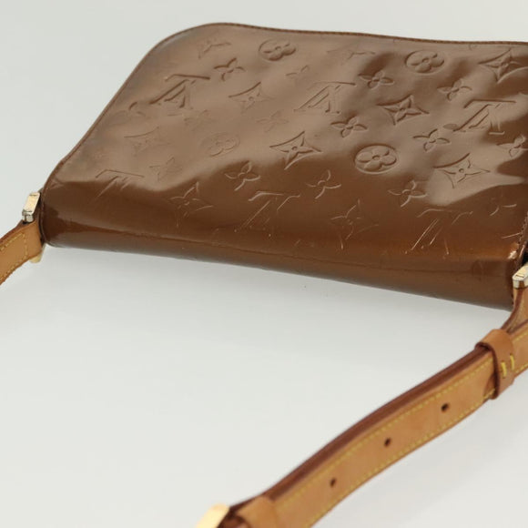 LOUIS VUITTON Monogram Vernis Thompson Street Bag Bronze M91124 LV Auth 136433
