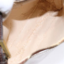 FENDI Zucchino Canvas Shoulder Bag Coated Canvas Beige Gold Auth 136436-18