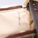 FENDI Zucchino Canvas Shoulder Bag Coated Canvas Beige Gold Auth 136436-21