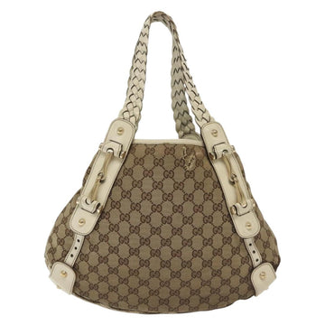 GUCCI GG Canvas Tote Bag Beige Gold 162900 Auth 136441 - 0