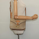 CELINE Macadam Canvas Shoulder Bag PVC Beige Gold Auth 136443-22