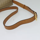 CELINE Macadam Canvas Shoulder Bag PVC Beige Gold Auth 136443-7