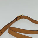 CELINE Macadam Canvas Shoulder Bag PVC Beige Gold Auth 136443-14