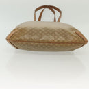 CELINE Macadam Canvas Tote Bag PVC Beige Gold Auth 136444-6