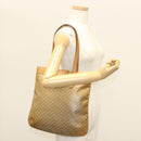 CELINE Macadam Canvas Tote Bag PVC Beige Gold Auth 136444-21