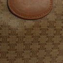 CELINE Macadam Canvas Tote Bag PVC Beige Gold Auth 136444-3