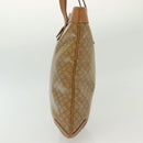 CELINE Macadam Canvas Tote Bag PVC Beige Gold Auth 136444-5