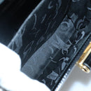 Salvatore Ferragamo Gancini Hand Bag Patent leather 2way Black Gold Auth 136446-21
