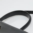 Salvatore Ferragamo Gancini Hand Bag Patent leather 2way Black Gold Auth 136446-8