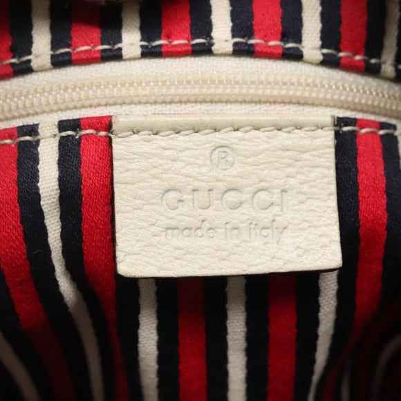 GUCCI Abbey Tote Bag Canvas Navy Gold 141472 Auth 136452