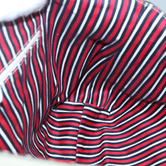 GUCCI Abbey Tote Bag Canvas Navy Gold 141472 Auth 136452