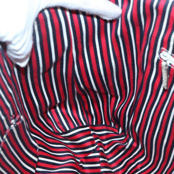 GUCCI Abbey Tote Bag Canvas Navy Gold 141472 Auth 136452