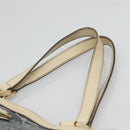 GUCCI Abbey Tote Bag Canvas Navy Gold 141472 Auth 136452-8