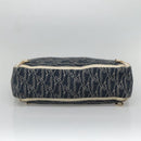 GUCCI Abbey Tote Bag Canvas Navy Gold 141472 Auth 136452-9