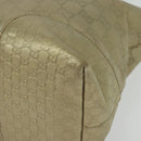 GUCCI GG Canvas Guccissima Hand Bag Leather 2way Gold 353120 Auth 136453-16