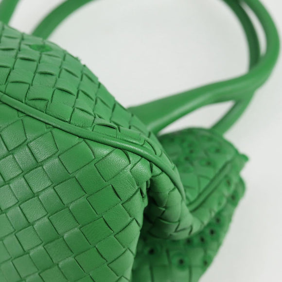 BOTTEGA VENETA INTRECCIATO Hand Bag Leather Green 156586 Auth 136456V
