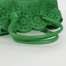 BOTTEGA VENETA INTRECCIATO Hand Bag Leather Green 156586 Auth 136456V-7