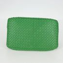 BOTTEGA VENETA INTRECCIATO Hand Bag Leather Green 156586 Auth 136456V-5