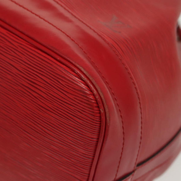 LOUIS VUITTON Epi Noe Shoulder Bag Red M44007 LV Auth 136463