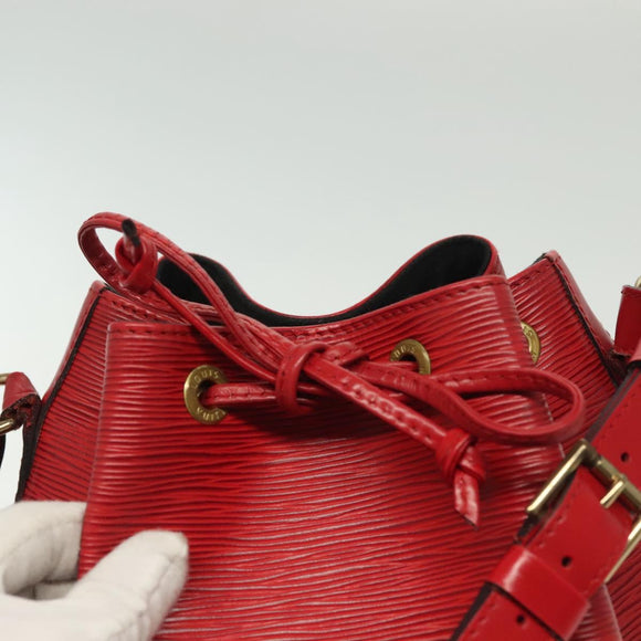 LOUIS VUITTON Epi Noe Shoulder Bag Red M44007 LV Auth 136463