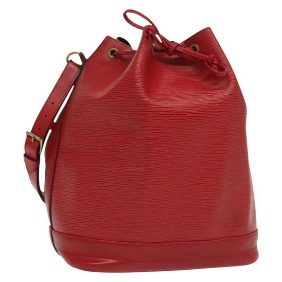 LOUIS VUITTON Epi Noe Shoulder Bag Red M44007 LV Auth 136463