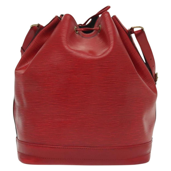 LOUIS VUITTON Epi Noe Shoulder Bag Red M44007 LV Auth 136463