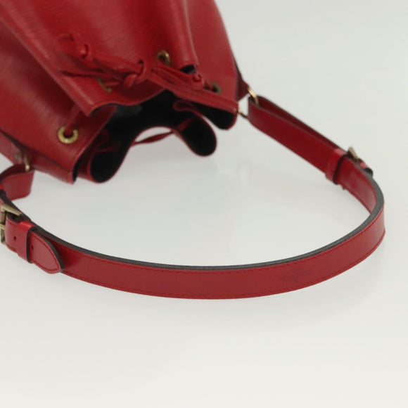 LOUIS VUITTON Epi Noe Shoulder Bag Red M44007 LV Auth 136463