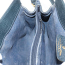 GUCCI GG Supreme Sherry Line Shoulder Bag PVC Navy Gold 72 02 024 Auth 136472-21