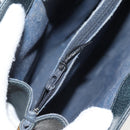 GUCCI GG Supreme Sherry Line Shoulder Bag PVC Navy Gold 72 02 024 Auth 136472-22