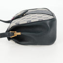 GUCCI GG Supreme Sherry Line Shoulder Bag PVC Navy Gold 72 02 024 Auth 136472-4