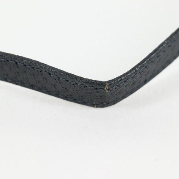 GUCCI GG Supreme Sherry Line Shoulder Bag PVC Navy Gold 72 02 024 Auth 136472