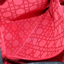 Christian Dior Lady Dior Canage Hand Bag Nylon Black Gold Auth 136477-20