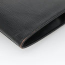 LOUIS VUITTON Epi Jena Clutch Bag Black M52722 LV Auth 136480-15