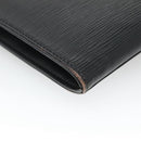 LOUIS VUITTON Epi Jena Clutch Bag Black M52722 LV Auth 136480-16