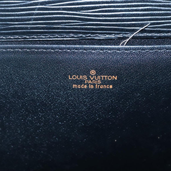 LOUIS VUITTON Epi Jena Clutch Bag Black M52722 LV Auth 136480