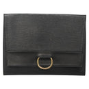 LOUIS VUITTON Epi Jena Clutch Bag Black M52722 LV Auth 136480-13