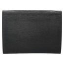 LOUIS VUITTON Epi Jena Clutch Bag Black M52722 LV Auth 136480-2