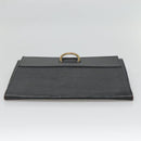 LOUIS VUITTON Epi Jena Clutch Bag Black M52722 LV Auth 136480-5