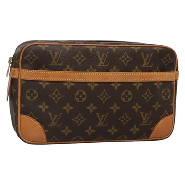LOUIS VUITTON Monogram Compiegne 28 Clutch Bag M51845 LV Auth 136485