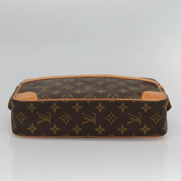LOUIS VUITTON Monogram Compiegne 28 Clutch Tasche M51845 LV Auth 136485A
