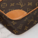 LOUIS VUITTON Monogram Compiegne 28 Clutch Tasche M51845 LV Auth 136485A-14