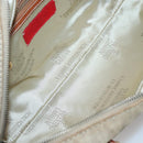 VALENTINO Hand Bag Canvas Gold Beige Auth 136492-11