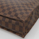 LOUIS VUITTON Damier Ebene Sac Plat Hand Bag N51140 LV Auth 136498-12