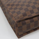 LOUIS VUITTON Damier Ebene Sac Plat Hand Bag N51140 LV Auth 136498-13