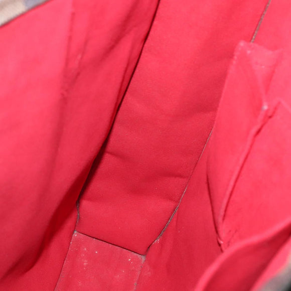 LOUIS VUITTON Damier Ebene Sac Plat Hand Bag N51140 LV Auth 136498