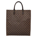 LOUIS VUITTON Damier Ebene Sac Plat Hand Bag N51140 LV Auth 136498-3
