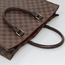 LOUIS VUITTON Damier Ebene Sac Plat Hand Bag N51140 LV Auth 136498-6