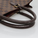 LOUIS VUITTON Damier Ebene Sac Plat Hand Bag N51140 LV Auth 136498-7