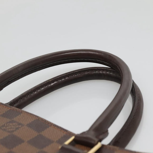 LOUIS VUITTON Damier Ebene Sac Plat Hand Bag N51140 LV Auth 136498