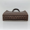 LOUIS VUITTON Damier Ebene Sac Plat Hand Bag N51140 LV Auth 136498-9
